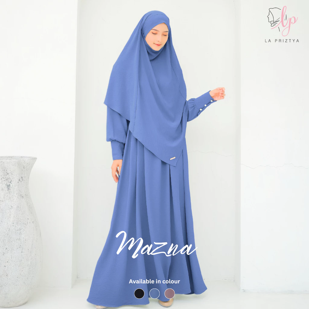 Gamis Set Mazna Syari Lengkap Khimar & Cadar